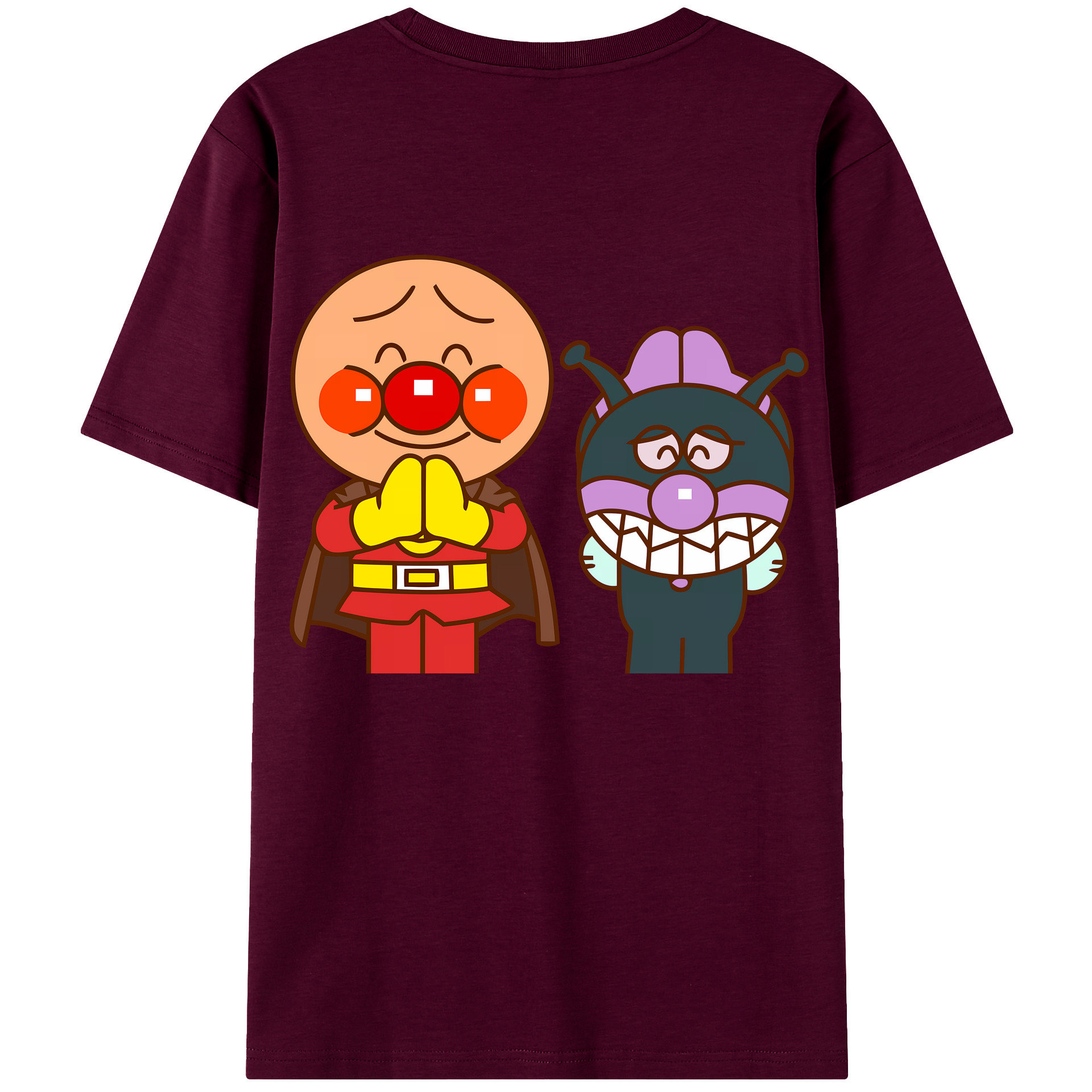 （画像用） アンパンマン Anpanman レディース半袖Tシャツ(バックプリント)
